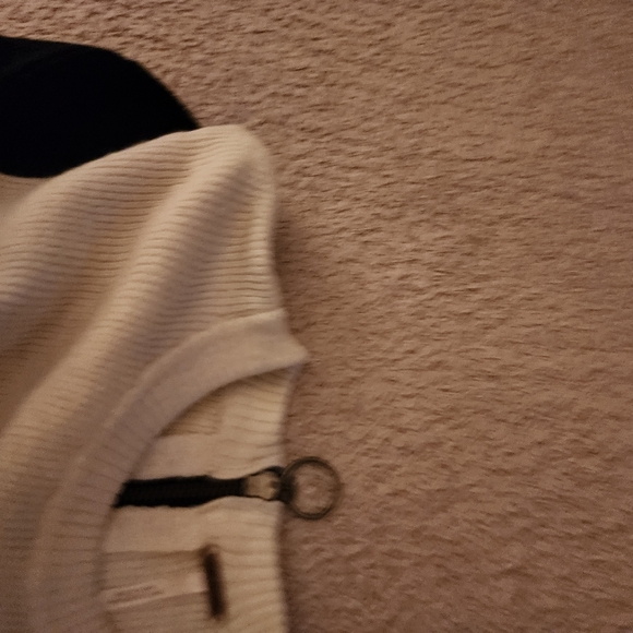 FREE PEOPLE Size S  New sweater dress. Color Black with stripes. - Picture 6 of 9